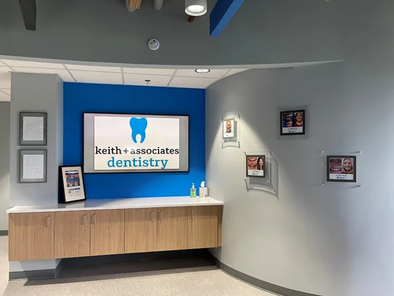 Lobby of Keith & Associates Dental Implant Center in Mission, KS.